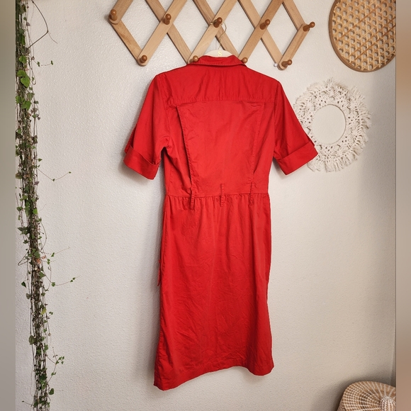 Derek Lam Collective Red Utility Dress Size 42 - Picture 8 of 12
